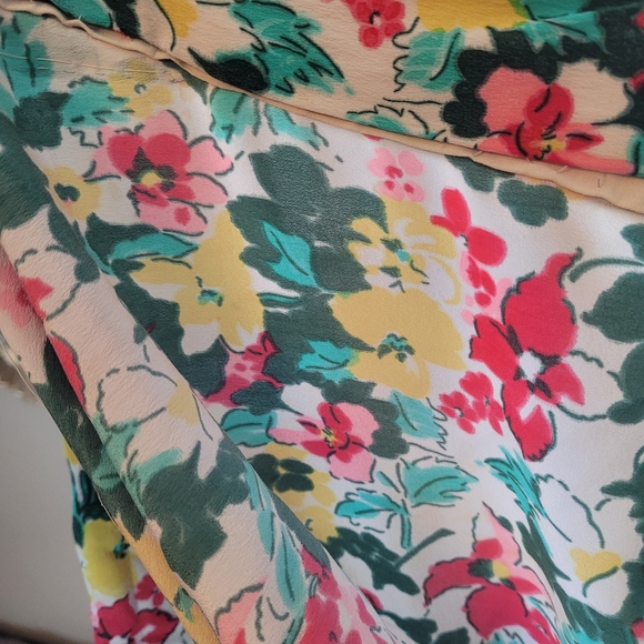 Vintage Floral Kimono Style Dressing Robe - Picture 8 of 13